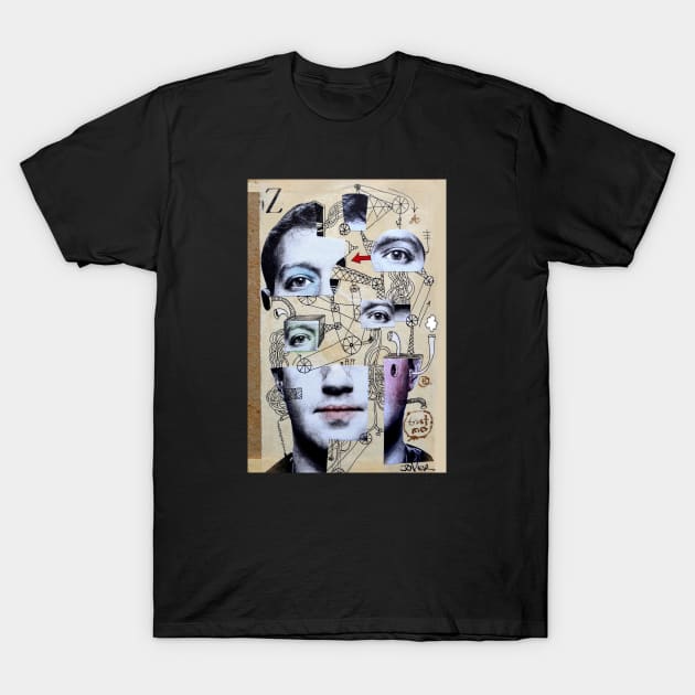 Zuckerberg for the schematically inclined T-Shirt by Loui Jover 